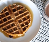 Oatmeal-Walnut Waffles (With Chocolate Chips for my Sweetie)